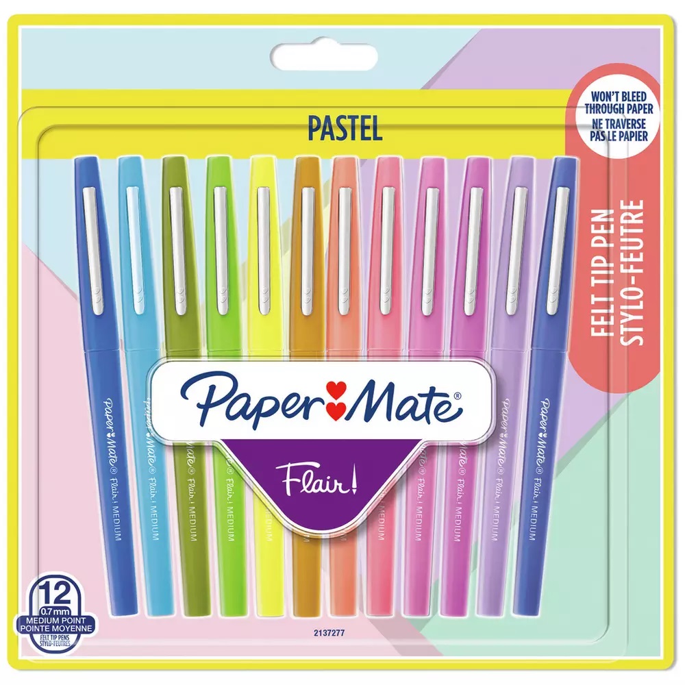 Paper Mate Flair Pastels 12 Pack