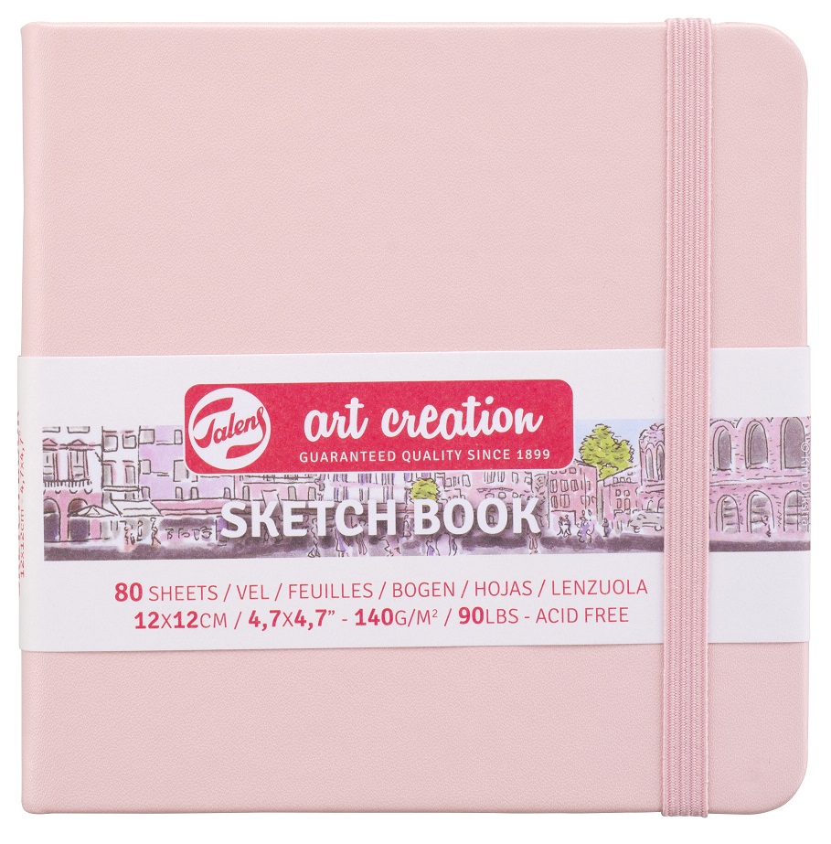 Royal Talens Art Creation Sketchbook Pastel Pink 12 x 12 cm