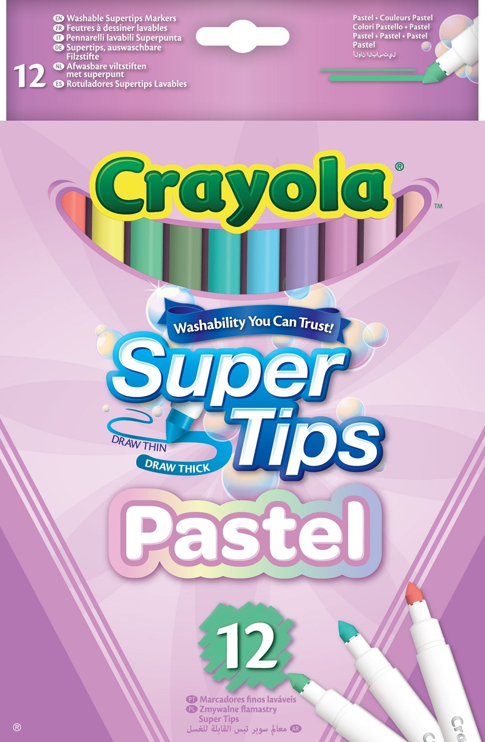 Crayola Pastel Supertips 12 Pieces