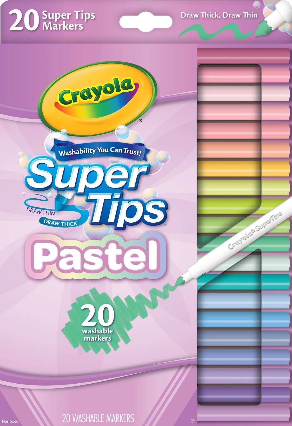 Crayola Supertips Pastel Edition Pack of 20
