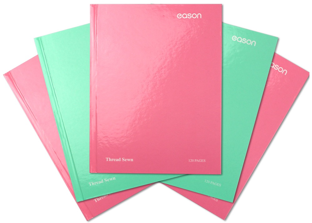 Eason 9x7" 120Pg Hardback Assorted Pastel Colours - 5 pack