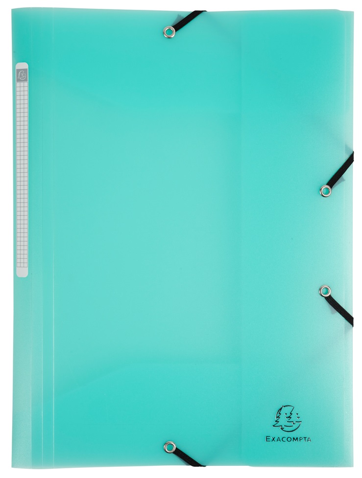 Exacompta Folder Elastic A4 Chrome Pastel Green