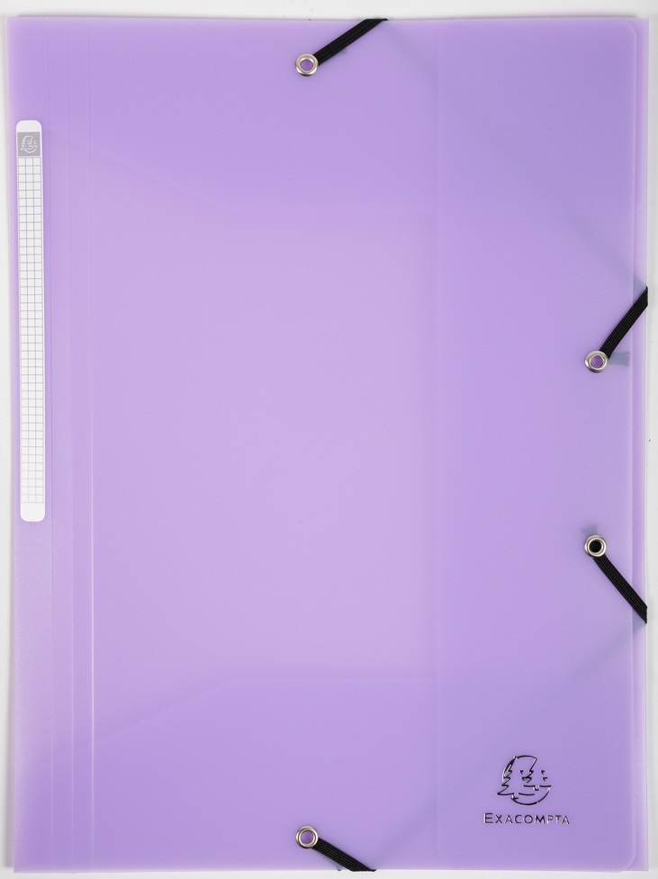 Exacompta Folder Elastic A4 Chrome Pastel Purple