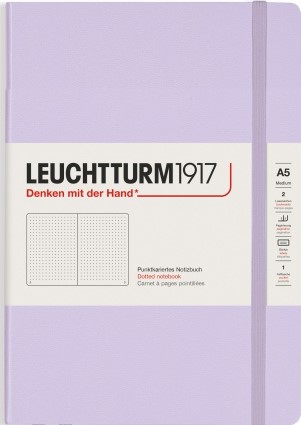 Leuchtturm1917 Notebook Hardcover Medium A5, Dotted, Lilac