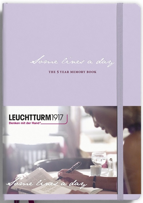Leuchtturm Lilac Medium Some Lines A Day 5 Year Diary