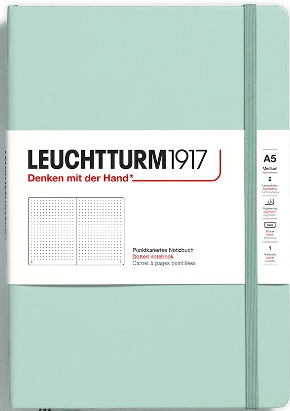 Leuchtturm1917 Medium (A5) Mint Green Dotted Notebook