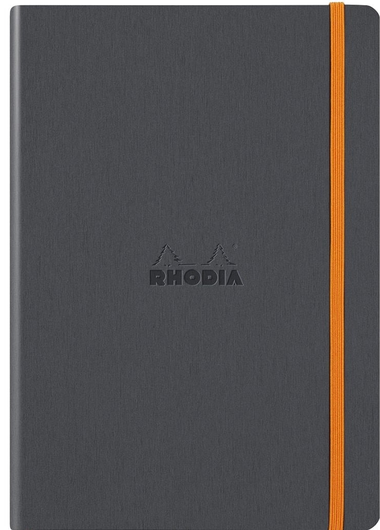 Rhodia Softcover A5 Dotted Notebook Titanium