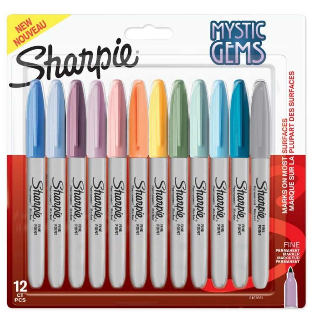Sharpie | Mystic Gems Permanent Markers Fine Tip - Pack of 12